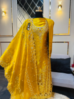 JIMMY CHOO Mustard Elegance Organza Three Piece - Image 3
