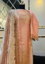 JIMMY CHOO  Peach Pink Organza Three Piece - Image 2
