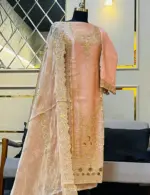 JIMMY CHOO  Peach Pink Organza Three Piece - Image 3