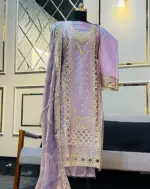 JIMMY CHOO Lavender Organza Three Piece - Image 3
