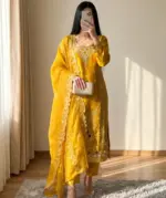 JIMMY CHOO Mustard Elegance Organza Three Piece