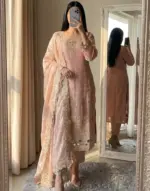 JIMMY CHOO  Peach Pink Organza Three Piece